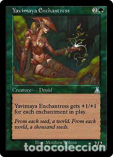 Yavimaya Enchantress. Colección Magic the Gathering Urza's Destiny. Nueva.