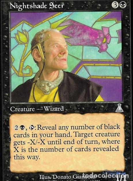 Nightshade Seer. Colección Magic the Gathering Urza's Destiny. Nueva.