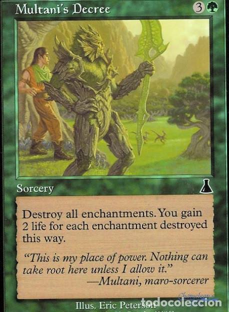 Multani's Decree. Colección Magic the Gathering Urza's Destiny. Nueva.