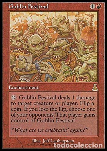 Goblim Festival. Colección Magic the Gathering Urza's Destiny. Nueva.