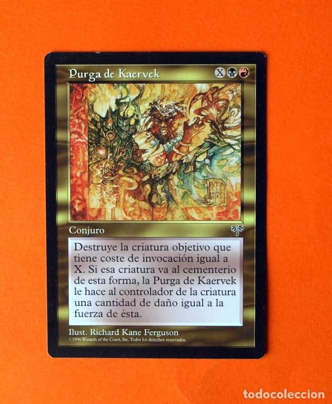 Magic The Gathering - Purga de Kaervek, Conjuro - Deckmaster 1996