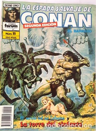 LA ESPADA SALVAJE DE CONAN - Nº 11 - EL BARBARO - - FORUM - SERIE ORO -