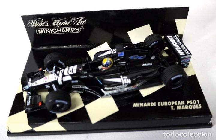 Coche carreras Edición F1 MINARDI EUROPEAN PS01 T. Marques 2001, Minichamps 1:43, No ha sido rodado