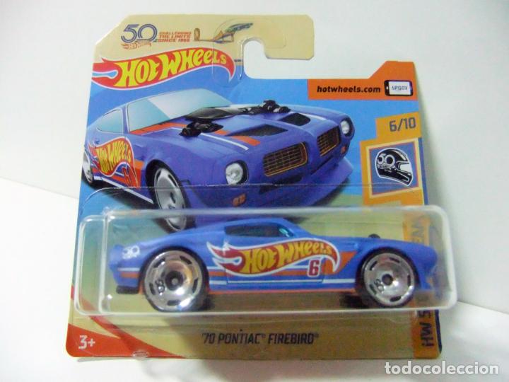 ´70 PONTIAC FIREBIRD 1970 HOT WHEELS MATTEL HW 50 RACE TEAM ANIVERSARIO 2018 ESCALA 1:64 COCHE AUTO