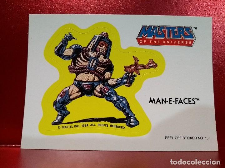 CROMO TROQUELADO MAN-E-FACES - MASTERS UNIVERSE - MASTERS UNIVERSO - HEMAN - PEEL OFF STICKER Nº 15