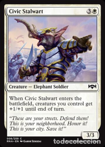 #006/259. CIVIC STALWART (Common) - Ravnica Allegiance - MTG Magic The Gathering | Carta