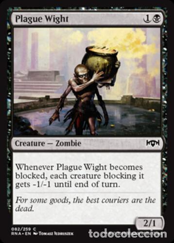 #082/259. PLAGUE WIGHT (Common) - Ravnica Allegiance - MTG Magic The Gathering | Carta