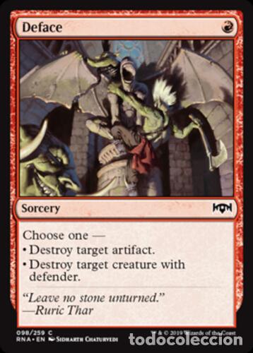#098/259. DEFACE (Common) - Ravnica Allegiance - MTG Magic The Gathering | Carta