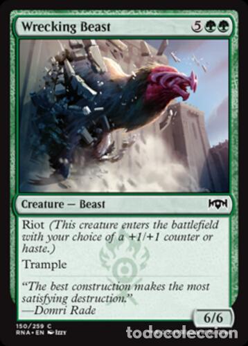 #150/259. WRECKING BEAST (Common) - Ravnica Allegiance - MTG Magic The Gathering | Carta