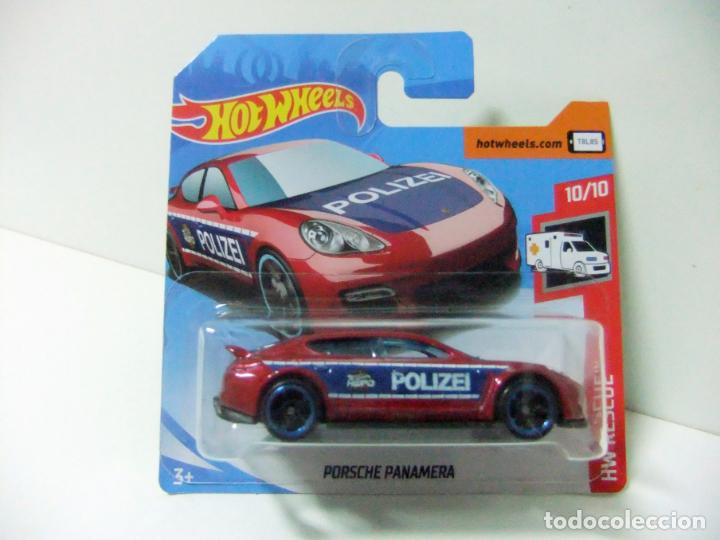 PORSCHE PANAMERA POLIZEI POLÍCIA - HOT WHEELS MATTEL HW RESCUE 2019 ESCALA 1:64 COCHE AUTO HWPD