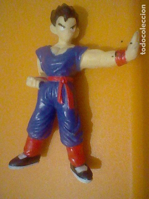 DRAGON BALL Z FIGURA PROMOCIONAL GOMA GOKU JUGADA PINTADO A MANO MANO PARAR