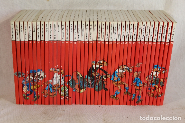 LO MEJOR DEL COMIC ESPAÑOL EL MUNDO MORTADELO Y FILEMON, SUPER LOPEZ, ZIPI Y ZAPE. COMPLETA 40TOMOS