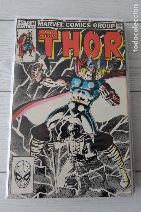MARVEL-COMIC-BOOK-USA-MIGHTY THOR Nº334-AGOSTO 1983-(NM)-BOLSA Y BACKBOARD