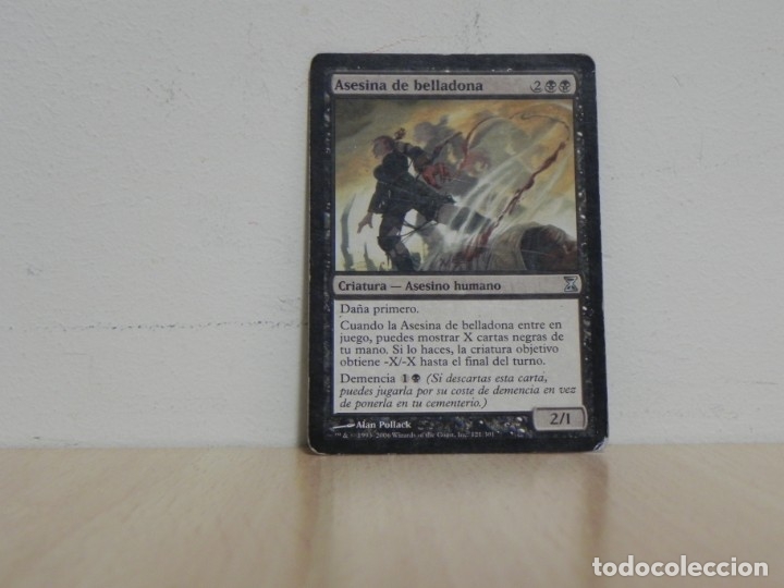 CARTA MAGIC - THE GATHERING - DECKMASTER - ASESINA DE BELLADONA - CRIATURA ASESINO HUMANO - ALAN POL