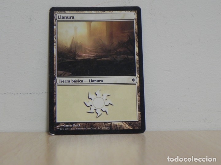 CARTA MAGIC - THE GATHERING - DECKMASTER - LLANURA - TIERRA BASICA LLANURA