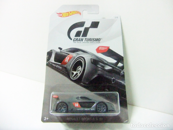RENAULT SPORT R.S. 01 - HOT WHEELS HW GRAN TURISMO 2/8 MATTEL ESCALA 1:64 PLAYSTATION COCHE RS GRIS