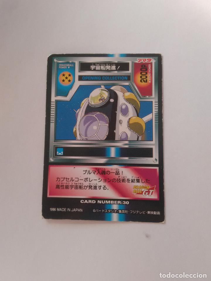 CARD NUMBER 30 - CROMO CARTA JAPONESA DRAGON BALL GT, BOLA DE DRAGÓN AÑO 1996 MADE IN JAPAN