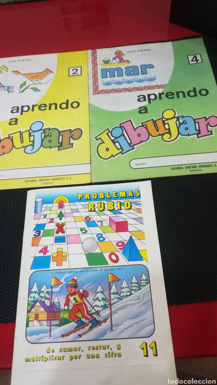 3 antiguos cuadernos escolares