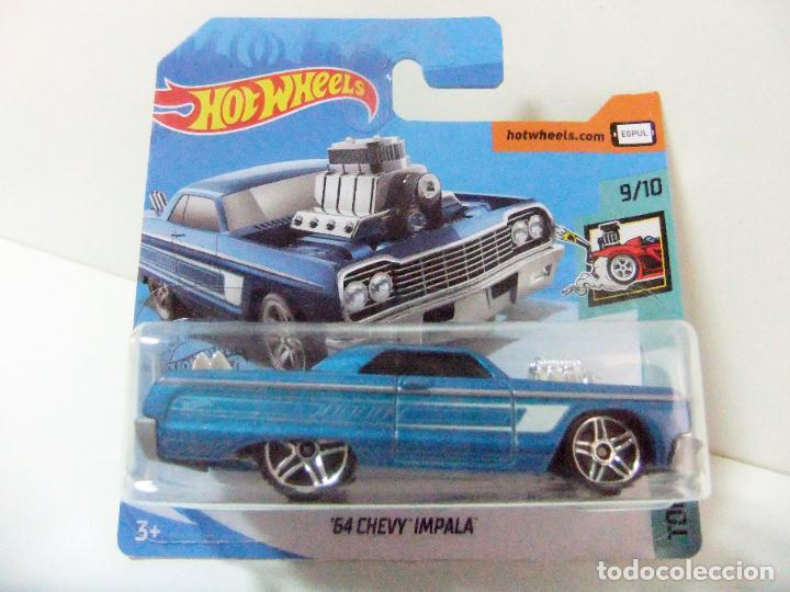 ´64 CHEVY IMPALA 1964 - HOT WHEELS MATTEL TOONED 9/10 AÑO 2020 ESCALA 1:64 - COCHE CHEVROLET
