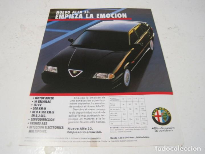 ALFA ROMEO 33. Anuncio publicidad 1990