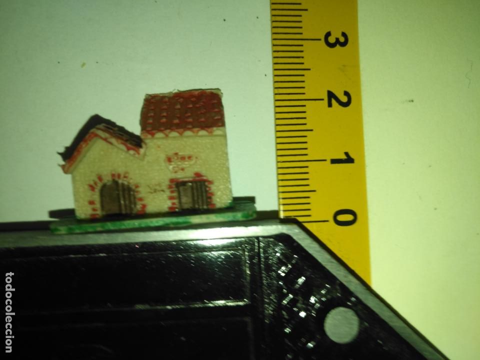 PLASTICO DURO antigua raro modelo figura portal belen misterio nacimiento pech oliver navidad casa