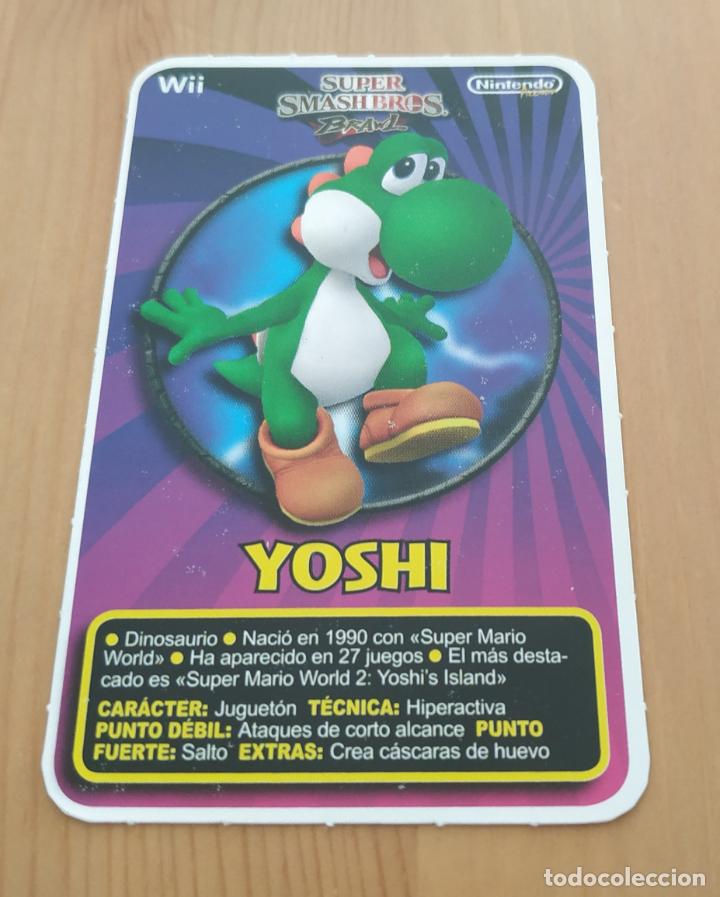 CROMO NINTENDO SUPER SMASH BROS BRAWL WII YOSHI