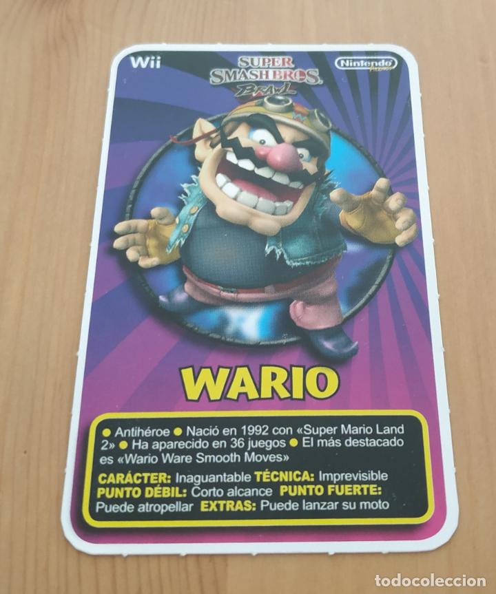 CROMO NINTENDO SUPER SMASH BROS BRAWL WII WARIO