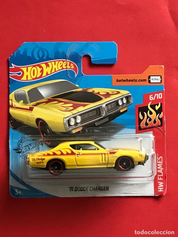 HOT WHEELS 2020 188/250 - ´71 DODGE CHARGER - HW FLAMES 6/10 - NUEVO EN BLISTER - ESCALA 1:64