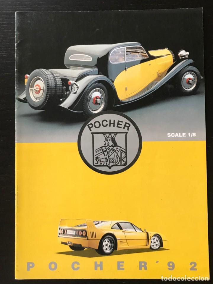 POCHER 1992 - CATALOGO GENERAL - COCHES ESCALA 1/8 - ALFA FERRARI BUGATTI MERCEDES PORSCHE ROLLS