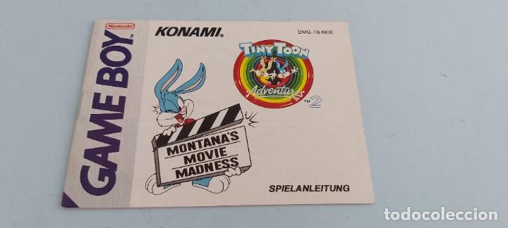 ANTIGUO MANUAL DE CONSOLA NINTENDO GAME BOY ORIGINAL AL 100% TINY TOON
