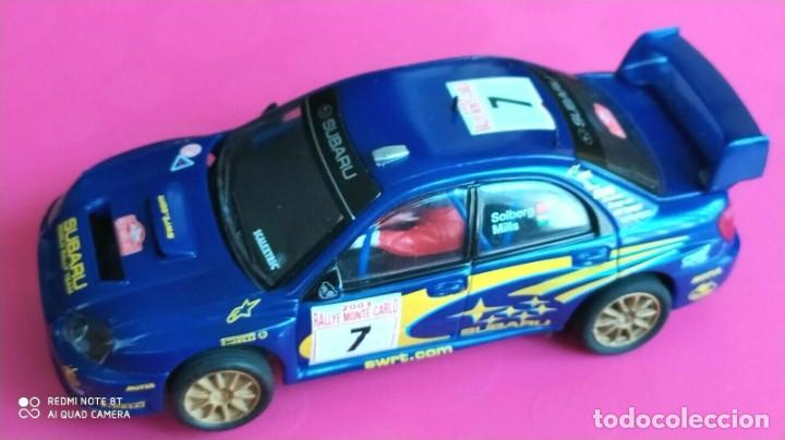 SUBARU IMPREZA WRC 2003 RALLYE MONTECARLO SCALEXTRIC TECNITOYS ESCALA 1/32