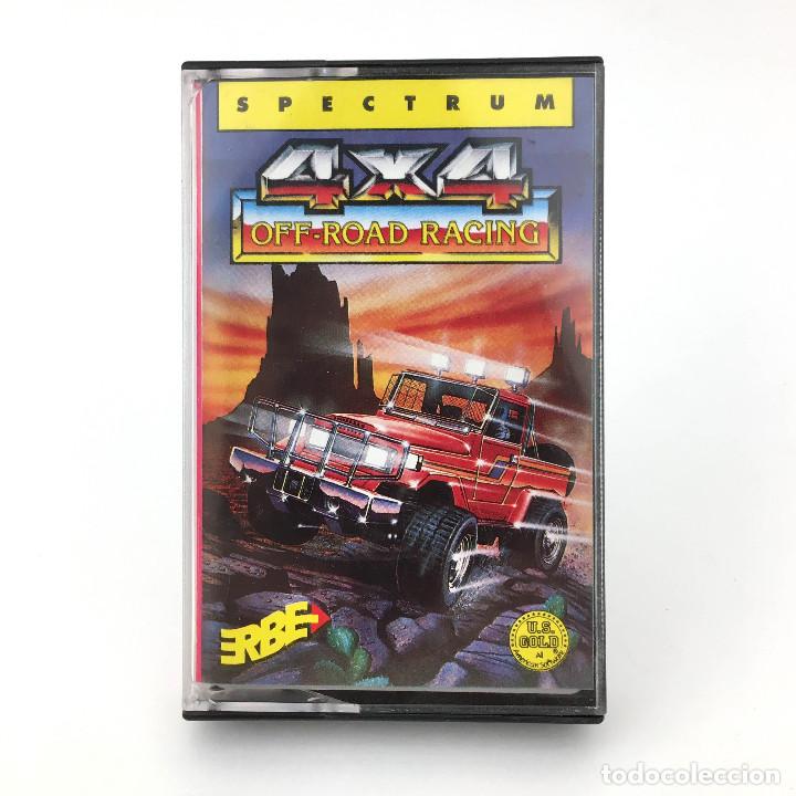 4X4 Completo ERBE LOMO ROSA U.S. GOLD EPYX CARRERAS COCHES JEEP OFF ROAD RACING zx SPECTRUM CASSETTE
