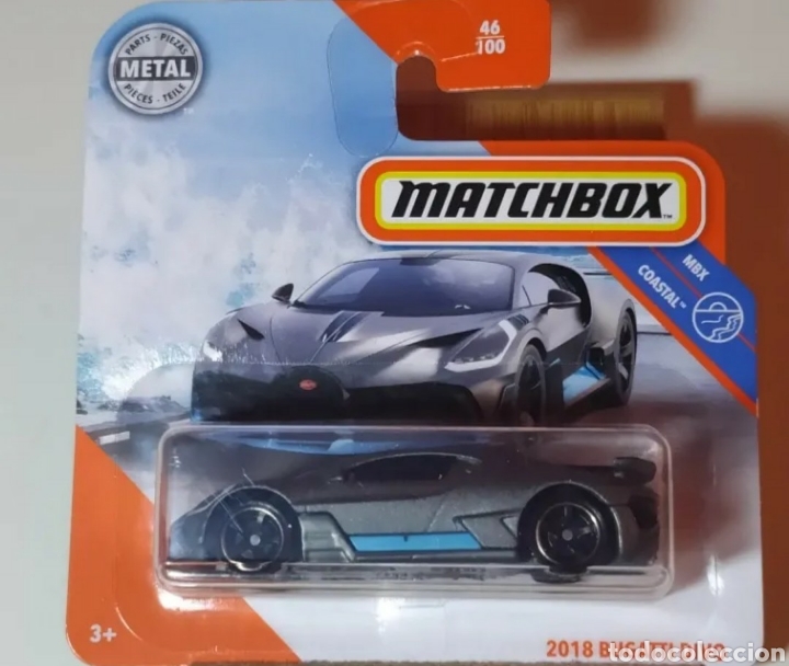 MATCHBOX 2018 BUGATTI DIVO gris metalizado primera edicion. Escala 1/64.