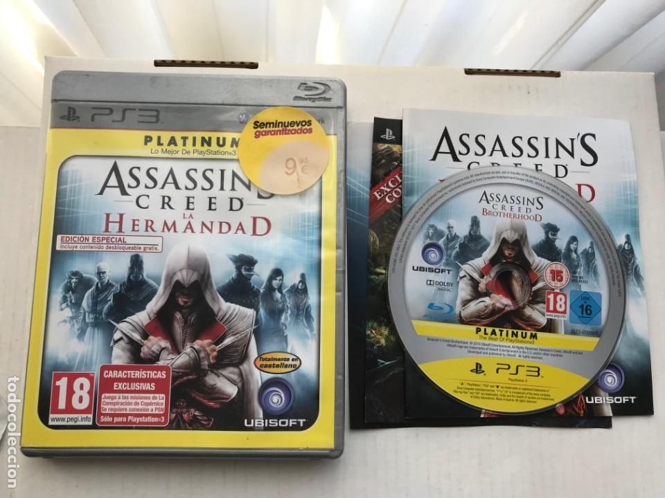 ASSASSINS CREED LA HERMANDAD PLATINUM PS3 PLAYSTATION 3 PLAY STATION KREATEN