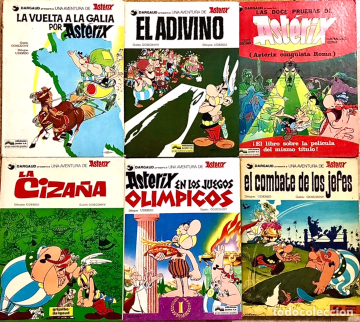 LOTE 6 TEBEOS ASTERIX Y OBELIX - LIBROS GRIJALBO DARGAUD - COMICS LA CIZAÑA ADIVINO JUEGOS OLIMPICOS