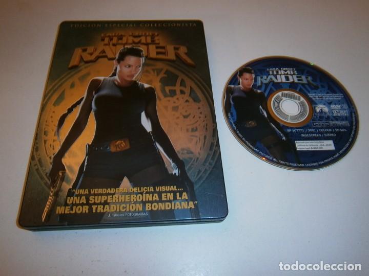 LARA CROFT TOMB RAIDER EDICION ESPECIAL DVD CAJA METALICA