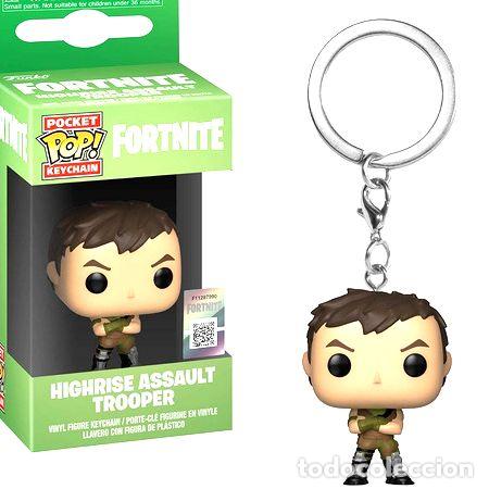 pocket funko pop llavero fortnite highrise assault trooper
