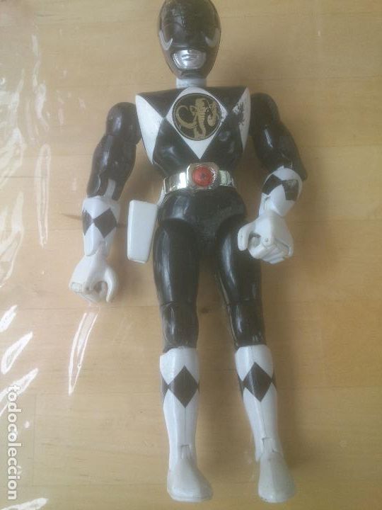 Figura acción Power Ranger negro Bandai 1994, 94