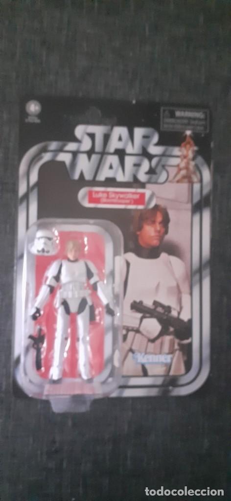 STAR WARS FIGURA VINTAGE LUKE SKYWALKER STORMTROOPER KENNER BLISTER DAÑADO