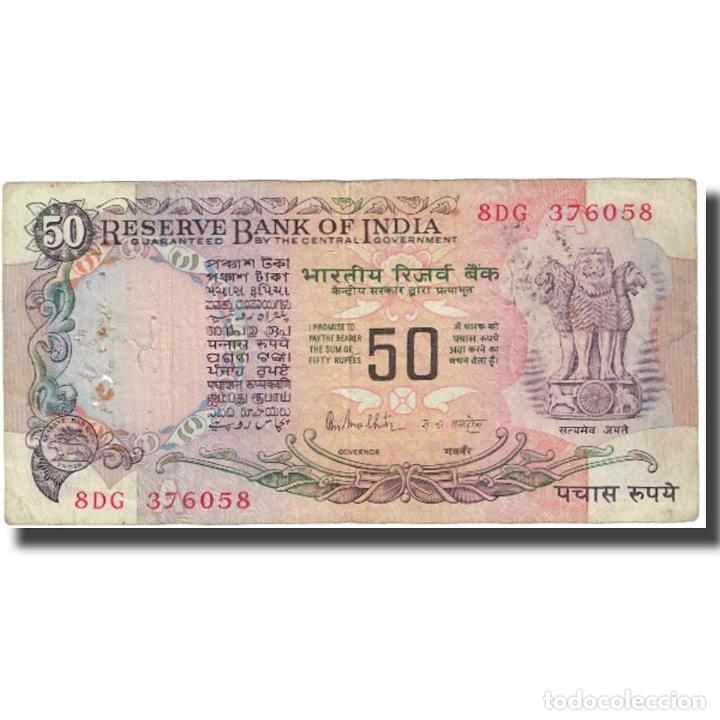 [#611283] Billete, 50 Rupees, India, KM:84c, MBC
