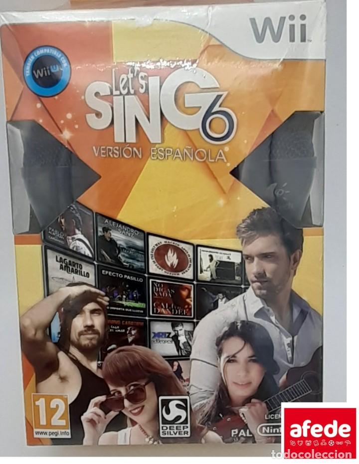 JUEGO WII LET´S SING 6 VERSIÓN ESPAÑOLA EN SU CAJA ORIGINAL
