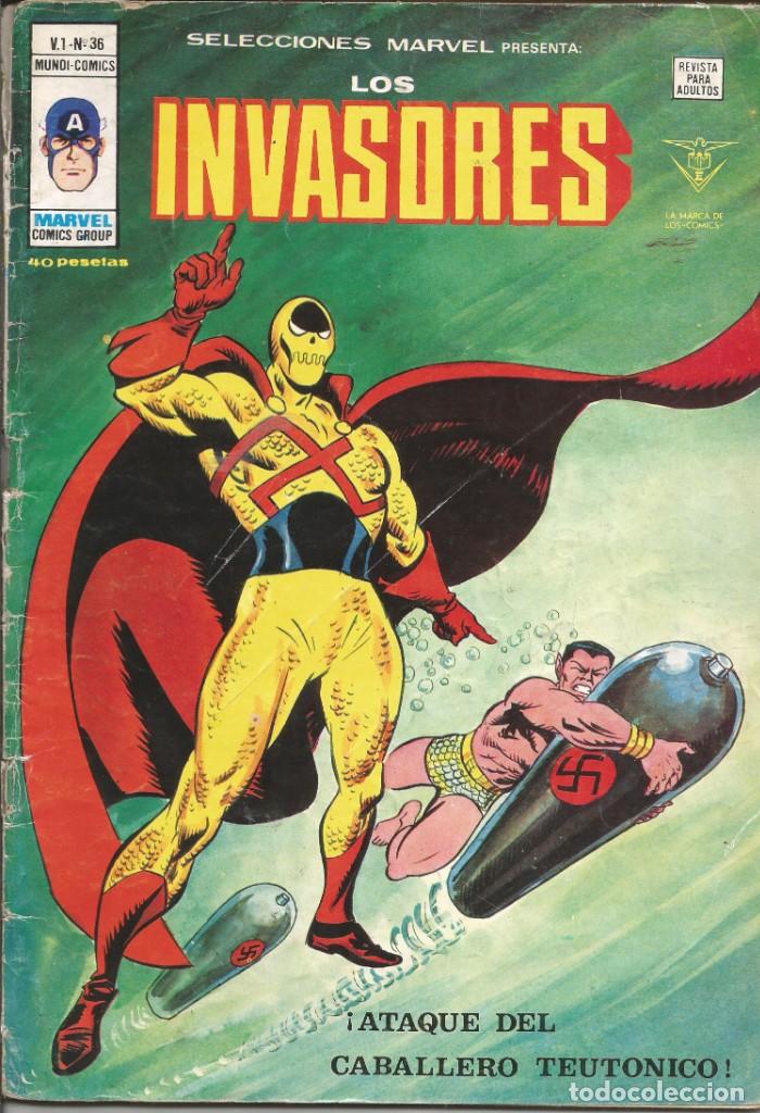 Los Invasores V1 nº 36 Marvel - Mundi Comics Vértice 1977