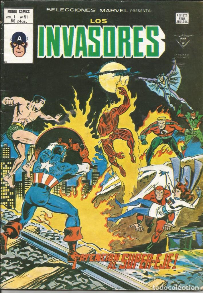 Los Invasores V1 nº 51 Marvel - Mundi Comics Vértice 1977