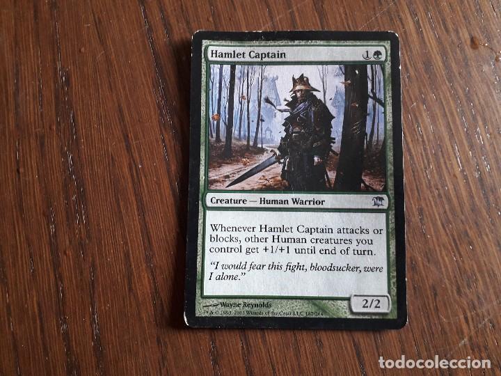 carta magic the gathering, deckmaster. Hamlet captain, 187/264, año 2011