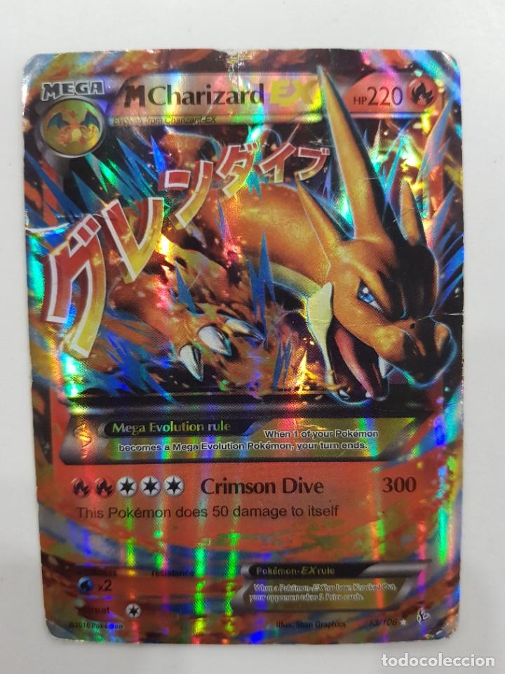 CARTA POKEMON MEGA CHARIZARD EX. HOLOGRAMA. ULTRA RARA. 2016