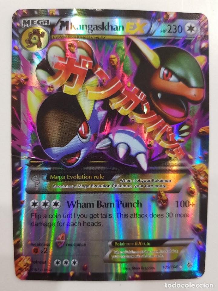 CARTA POKEMON. MEGA KANGASKHAN EX. HOLOGRAMA. RARA. 2016