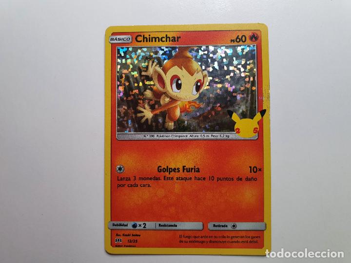 CARTA POKEMON HOLO - McDonald's 25 Aniversario Mcdonal Mc donald Mcdonals -- Nº 12 CHIMCHAR