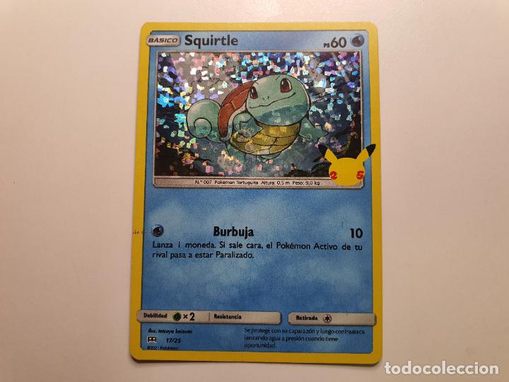 CARTA POKEMON HOLO - McDonald's 25 Aniversario Mcdonal Mc donald Mcdonals -- Nº 17 SQUIRTLE
