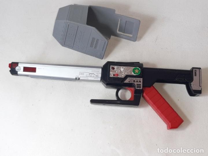 JIBAN : ANTIGUA PISTOLA MAXIMILIAN GUN TYPE 3 BANDAI AÑO 1989 TOEI COMPLETA Y FUNCIONANDO