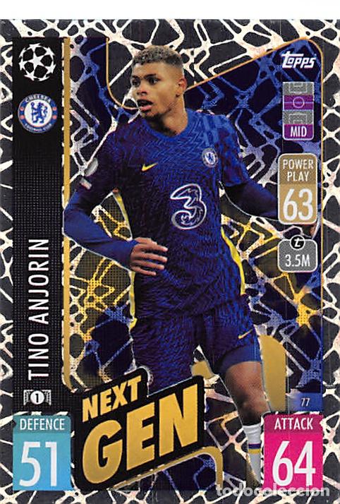 TOPPS MATCH ATTAX CHAMPIONS 21/22 2021/2022 #77 TINO ANJORIN (CHELSEA FC)